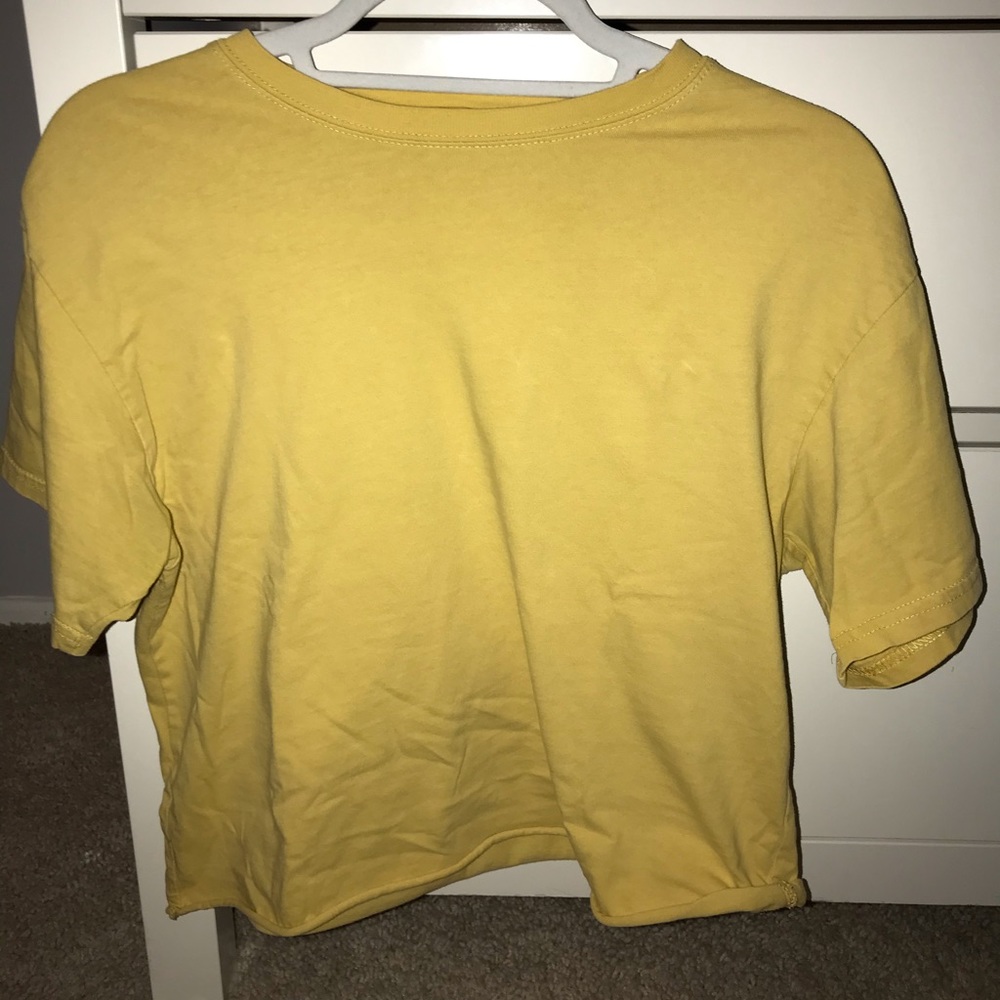 yellow brandy Melville shirt